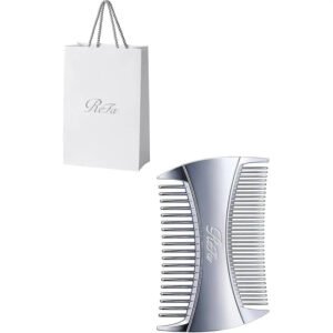 ReFa MARQUISE With Comb - Compact Dual Teeth Hair Comb with Pouch