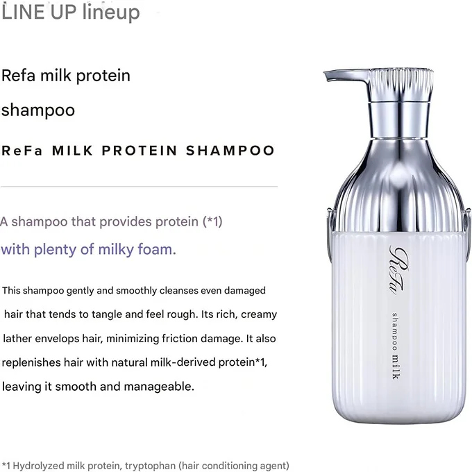 ReFa Milk Protein Shampoo benefits and milk protein formula