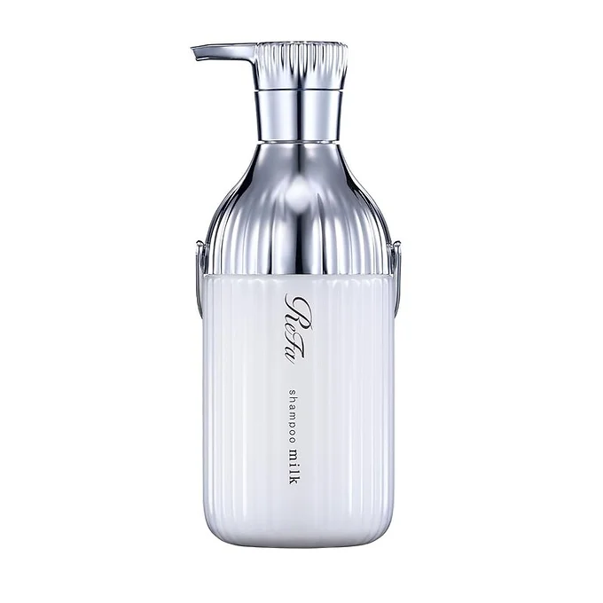 ReFa Milk Protein Shampoo 500ml silver pump bottle