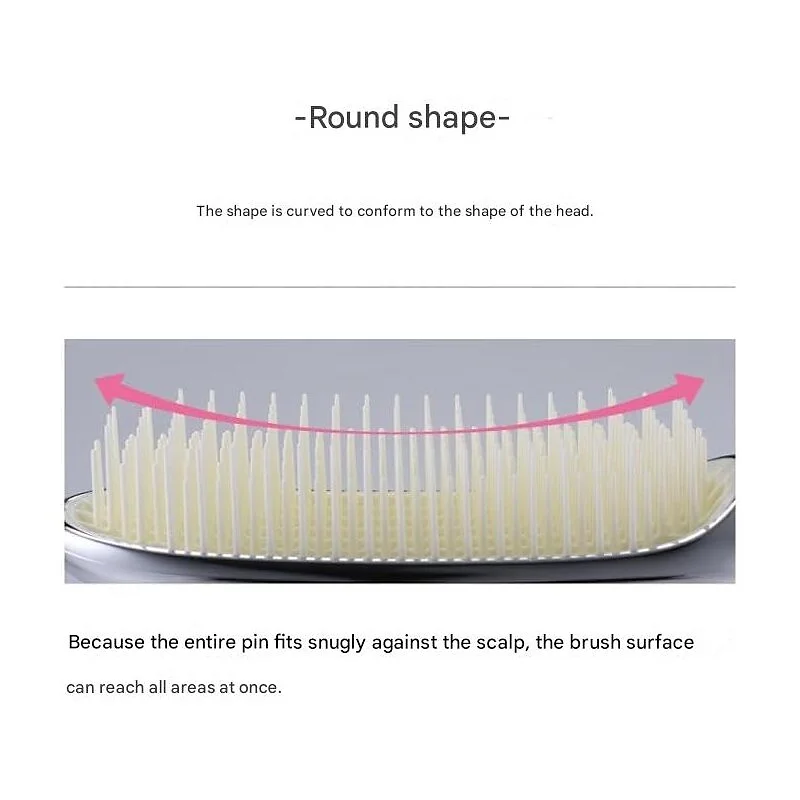 ReFa Shampoo Brush Milk curved round shape