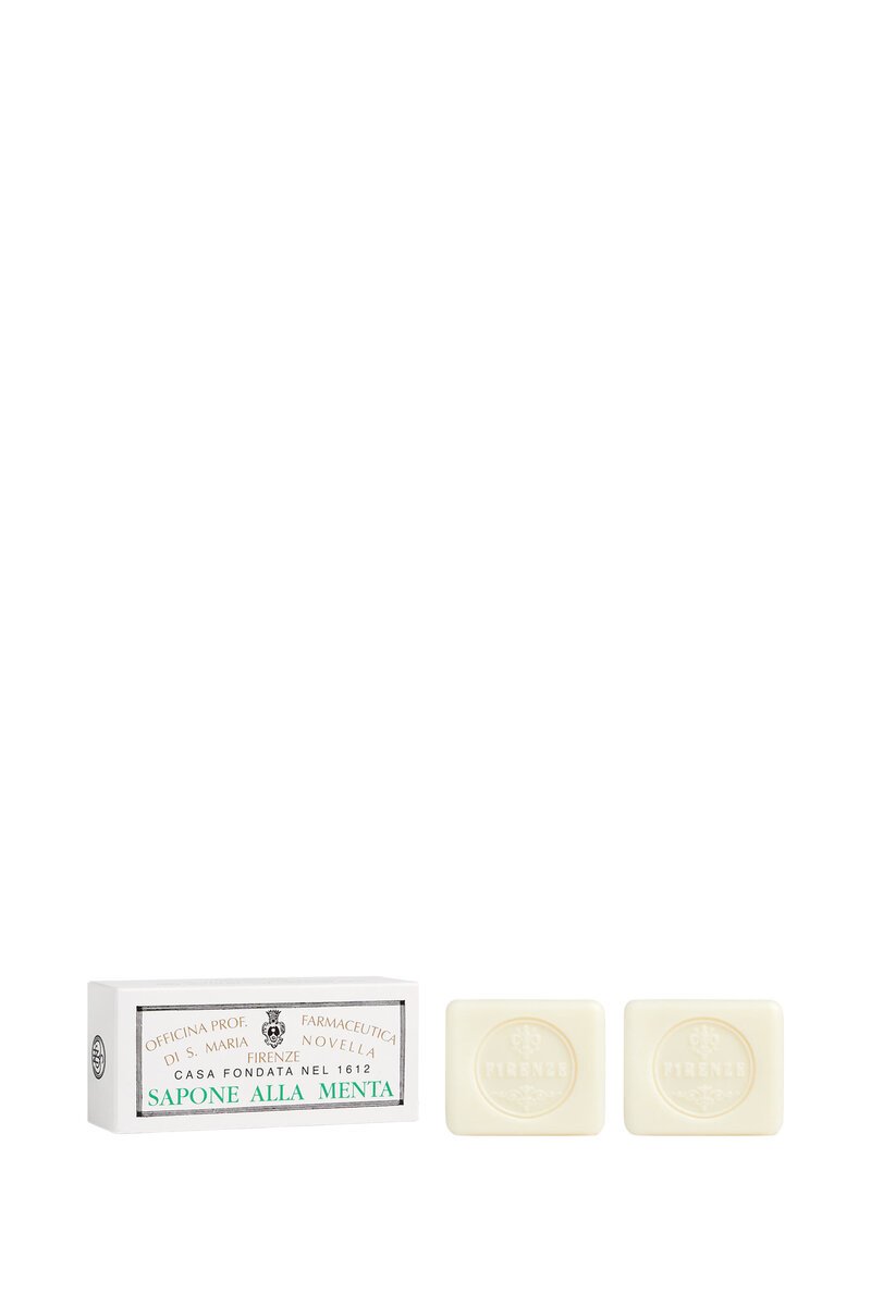 Santa Maria Novella Mint Soap Bar set of 2, 100g Italian peppermint bar soap – view 3