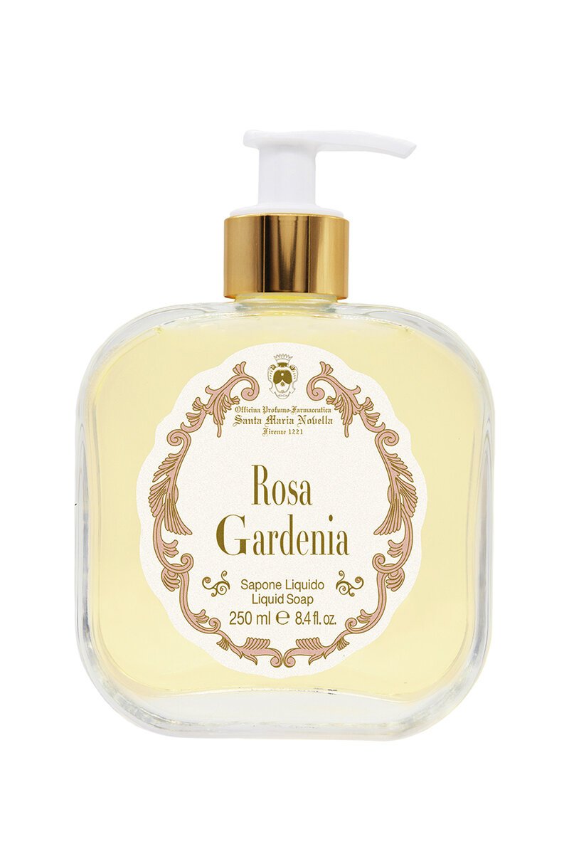 Santa Maria Novella Rosa Gardenia Liquid Soap 250ml bottle