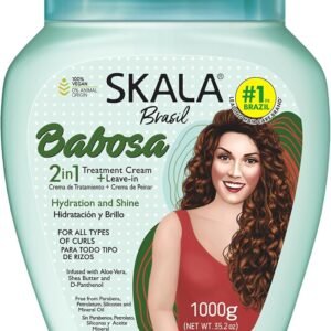 Skala Brasil Babosa aloe vera 2-in-1 treatment cream and leave-in 1000g for curls