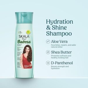 Skala Brasil Babosa aloe vera shampoo 325ml with key ingredients