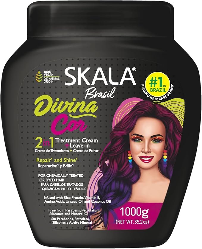Skala Brasil Divina Cor 2-in-1 treatment cream and leave-in 1000g for dyed hair