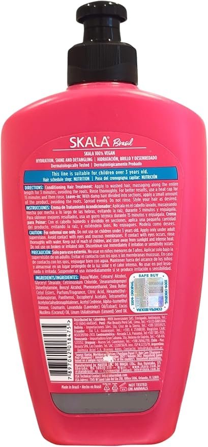 Skala Divino Potinho 250g label with directions and ingredients