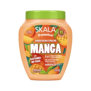Skala Fruitastic Mango and Brazil nut 2-in-1 treatment cream and leave-in 1000g orange tub for dry frizzy hair