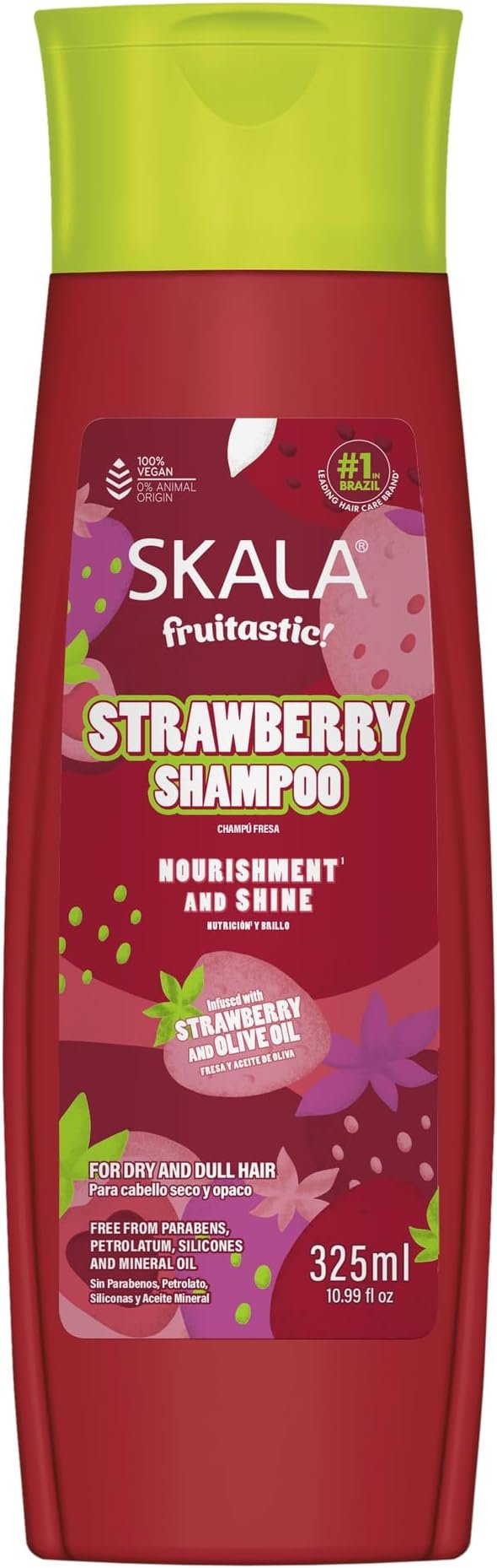 Skala Fruitastic Strawberry shampoo 325ml bottle