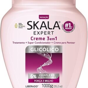 Skala Expert Creme 3em1 Glicolico 1000g glycolic treatment cream for strength and shine