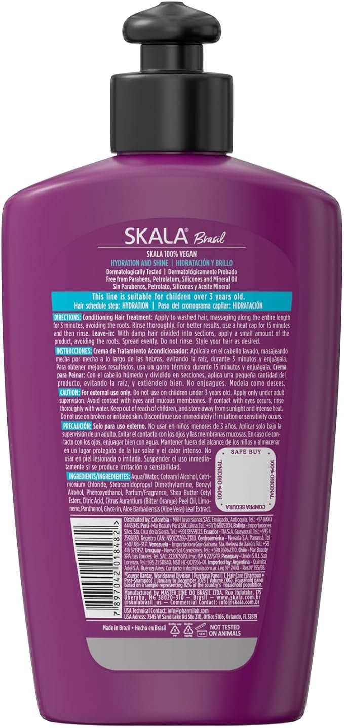 Skala #MaisCachinhos 250g label with directions and ingredients