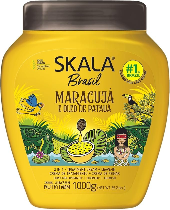 Skala Maracuja and Pataua Oil 2-in-1 treatment cream and leave-in 1000g jar