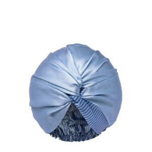 Slip Cornflower Turban double-lined silk hair protection turban