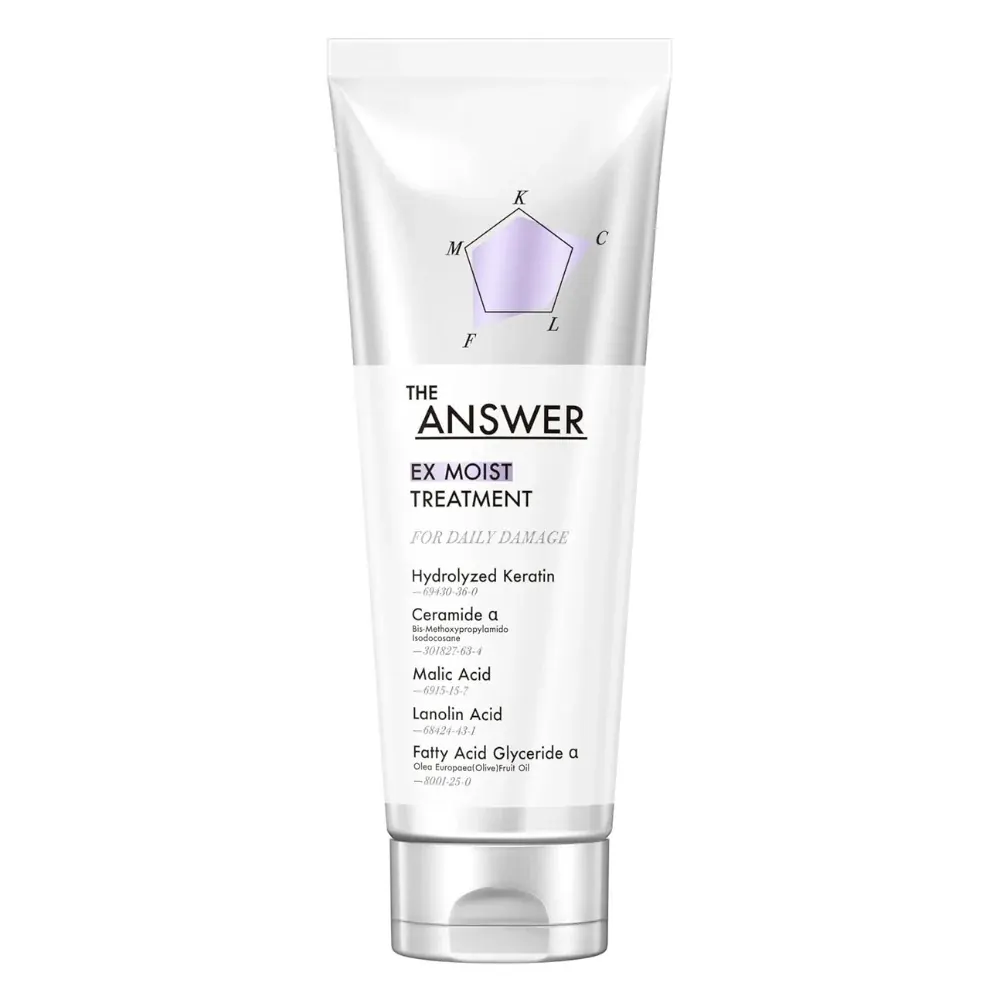 THE ANSWER EX Moist Treatment 220g tube, Kao Japanese hair treatment for daily damage, sold in Egypt