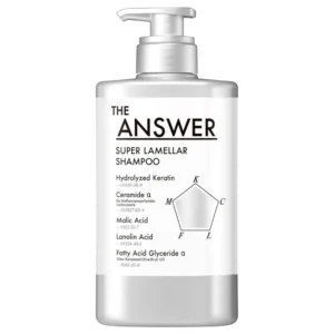 THE ANSWER Super Lamellar Shampoo 400ml pump bottle, sulfate-free Japanese repair shampoo sold in Egypt
