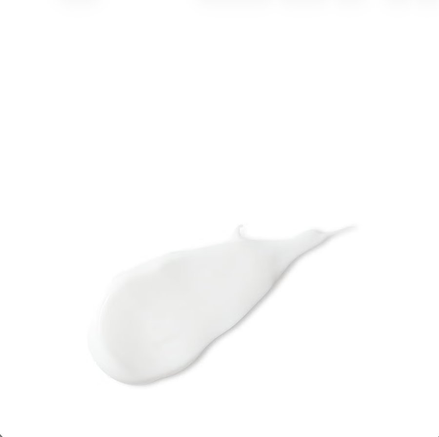 Rich white cream texture swatch of the Velvet Petals body lotion