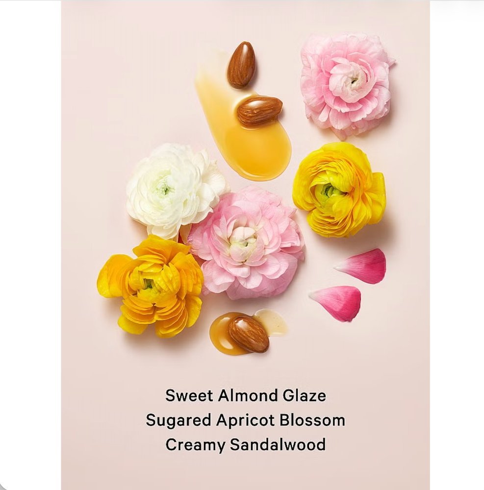 Victoria's Secret Velvet Petals Fragrance Lotion scent notes: sweet almond glaze, sugared apricot blossom and creamy sandalwood