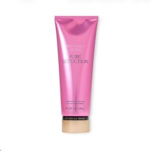 Victoria's Secret Pure Seduction lotion 236ml pink fragrance body lotion tube with gold cap