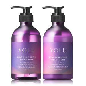 YOLU Relax Night Repair Shampoo & Treatment – Fig Fragrance (Choose Your Option) (400ml each)