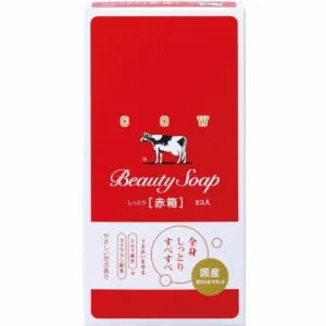 Cow Brand Beauty Soap Akabako red box Japanese milk bar soap 3 x 90g pack