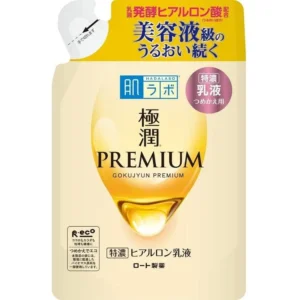 Hada Labo Gokujyun Premium Hyaluronic Milk Refill 140ml Japanese milky lotion pouch