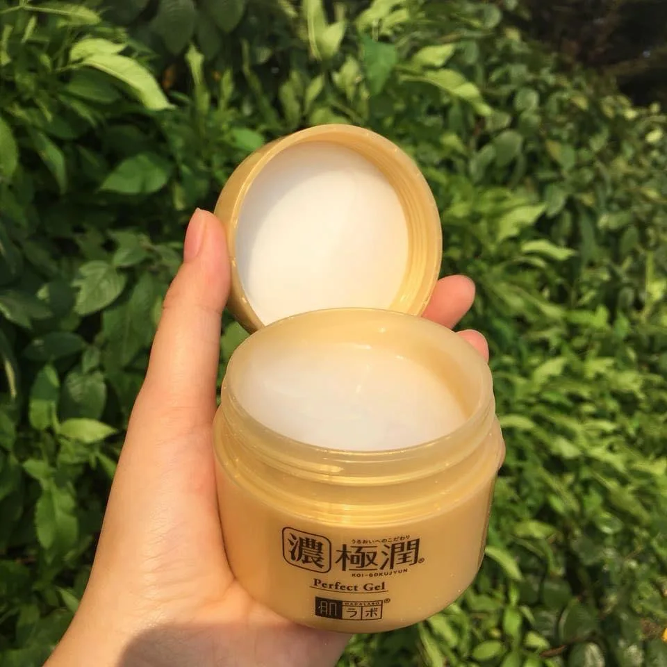 Hada Labo Koi Gokujyun Perfect Gel 100g Japanese all-in-one moisturiser jar – view 3