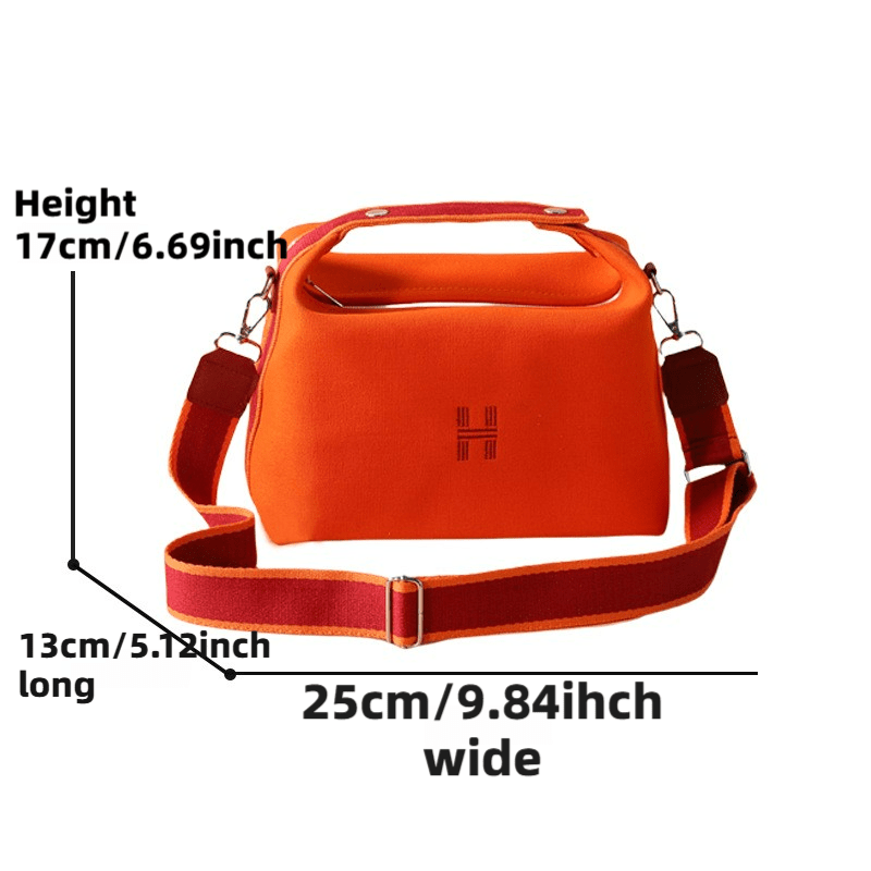 Orange makeup bag dimensions 25 x 17 x 13 cm