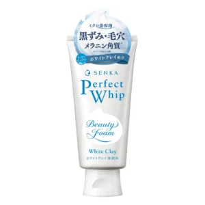 Senka Perfect Whip White Clay Pore Cleanser 120g Japanese face wash tube